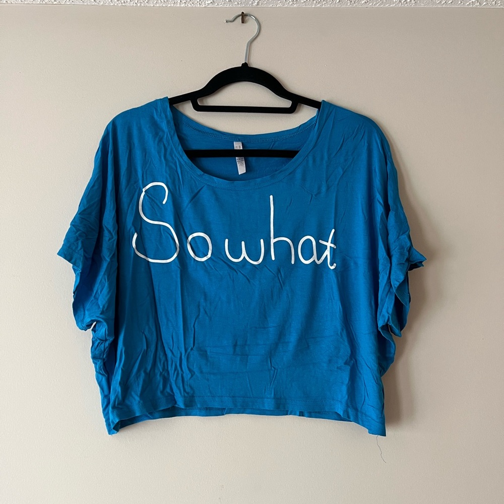 Soft So What oversized graphics top